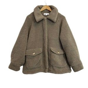 O'Neill Makenna Solid Pile Fleece Jacket Taupe NWT Size Medium